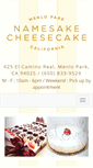 Mobile Screenshot of namesakecheesecake.com